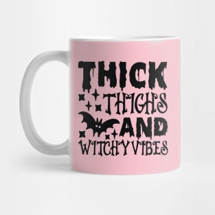 Thick Thighs and Witchy Vibes Tshirt Mug